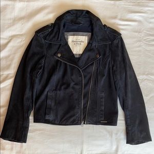 Genuine Leather Abercrombie & Fitch Cropped Jacket